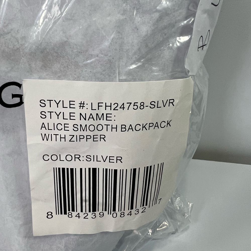 New London Fog Backpack Alice Smooth Silver 100th Anniversary MSRP $88 NWT RARE - Picture 13 of 15
